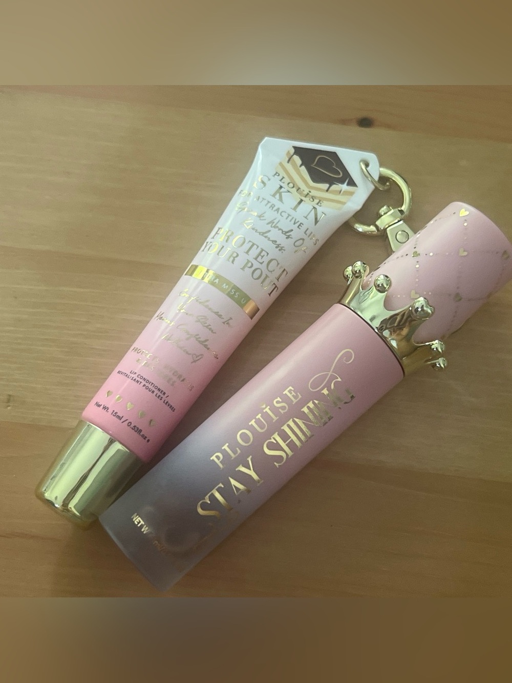 PLouise Stay Shining Lip Oil and Protect Your Pout Lip Conditioner Tiramisu